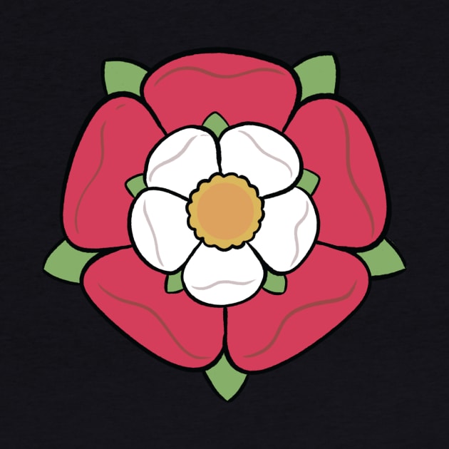 England Symbol Tudor Rose by SunburstGeo